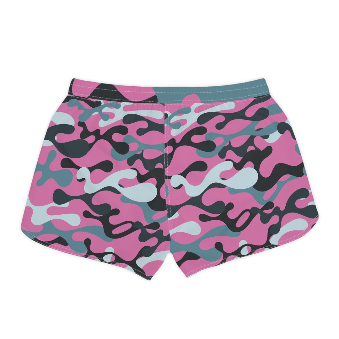 Grey Pink Camo Casual Shorts | Solenriz - Rizzlly