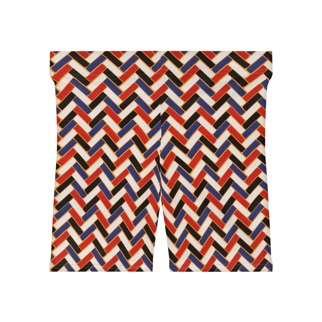 Zig Zag Colorful Biker Shorts | Solenriz - Rizzlly