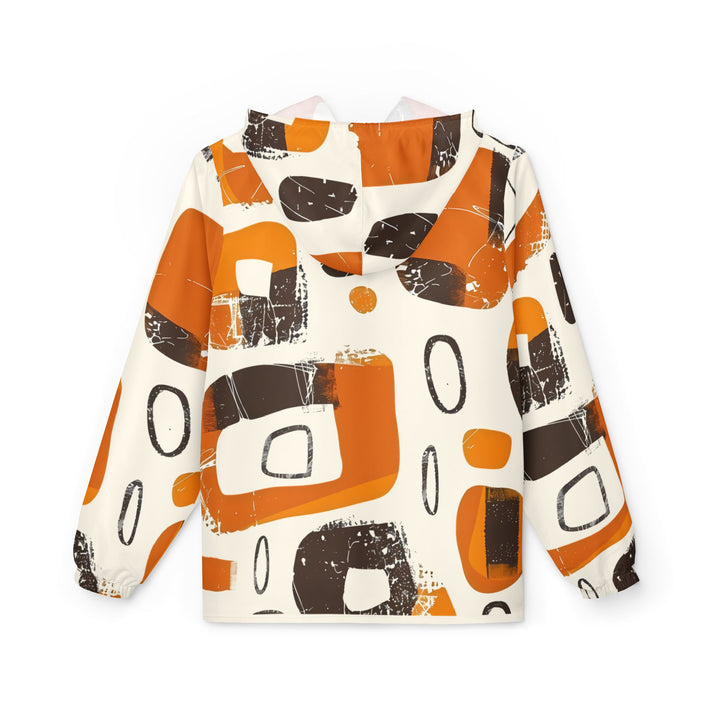 Abstract Creamy Windbreaker Jacket