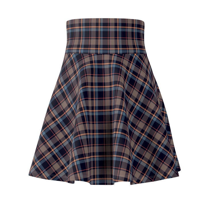 Bohemian Plaid Women's Skater Skirt - Rizzlly