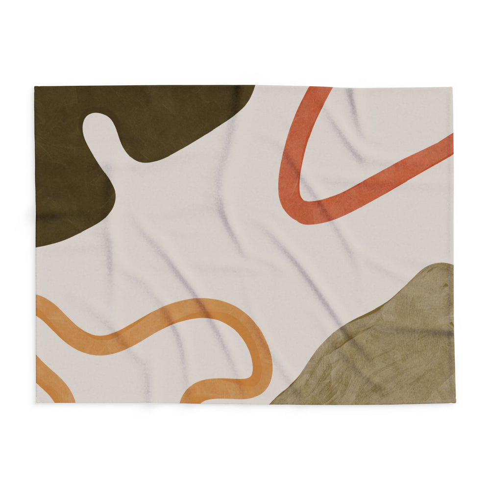 Modern Abstract Fleece Blanket | Solenriz - Rizzlly
