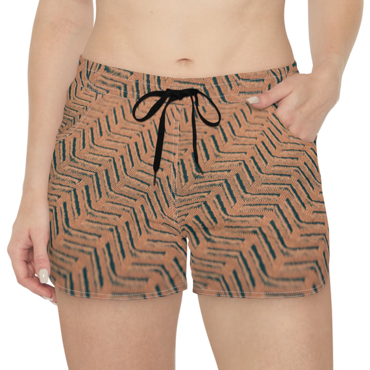 Elegant Herringbone Casual Shorts | Solenriz - Rizzlly