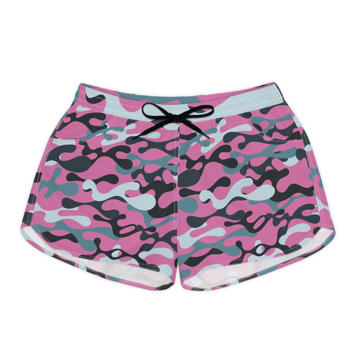 Grey Pink Camo Casual Shorts | Solenriz - Rizzlly