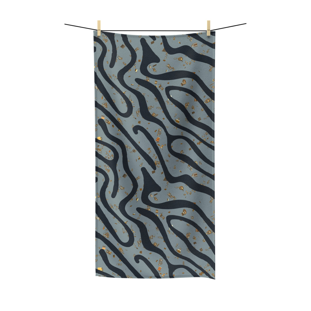 Abstract Ash Wave Towel | Solenriz - Rizzlly