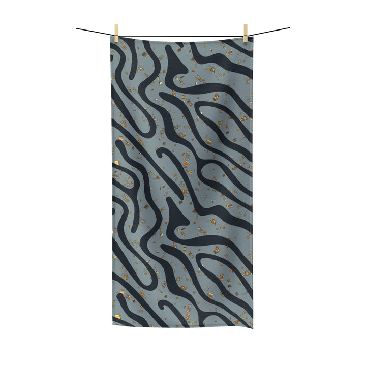 Abstract Ash Wave Towel | Solenriz - Rizzlly