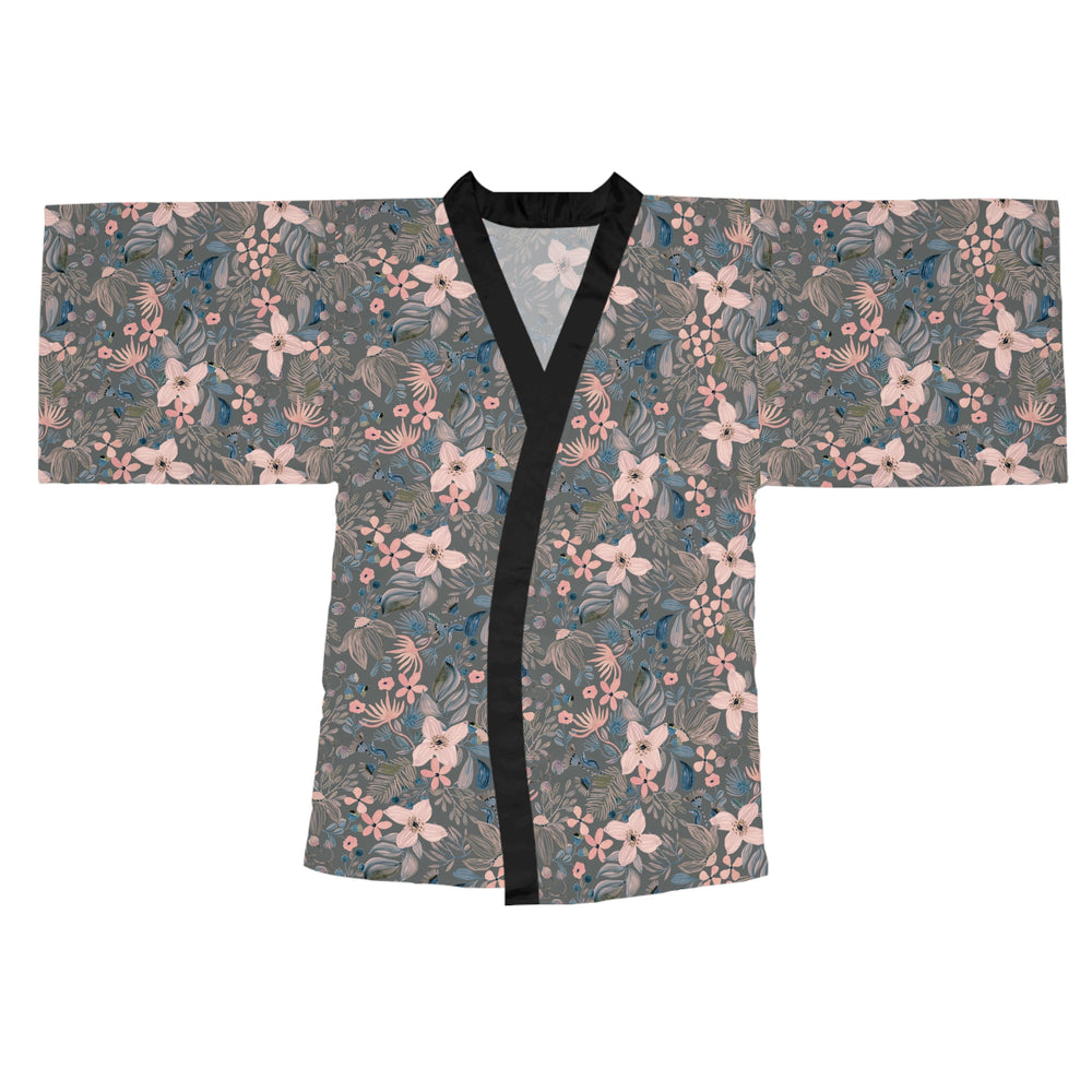 Dark Floral  Kimono Robe | Solenriz - Rizzlly