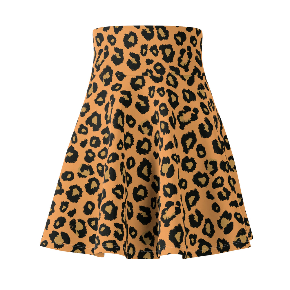 Leopard Print Skater Skirt | Solenriz - Rizzlly