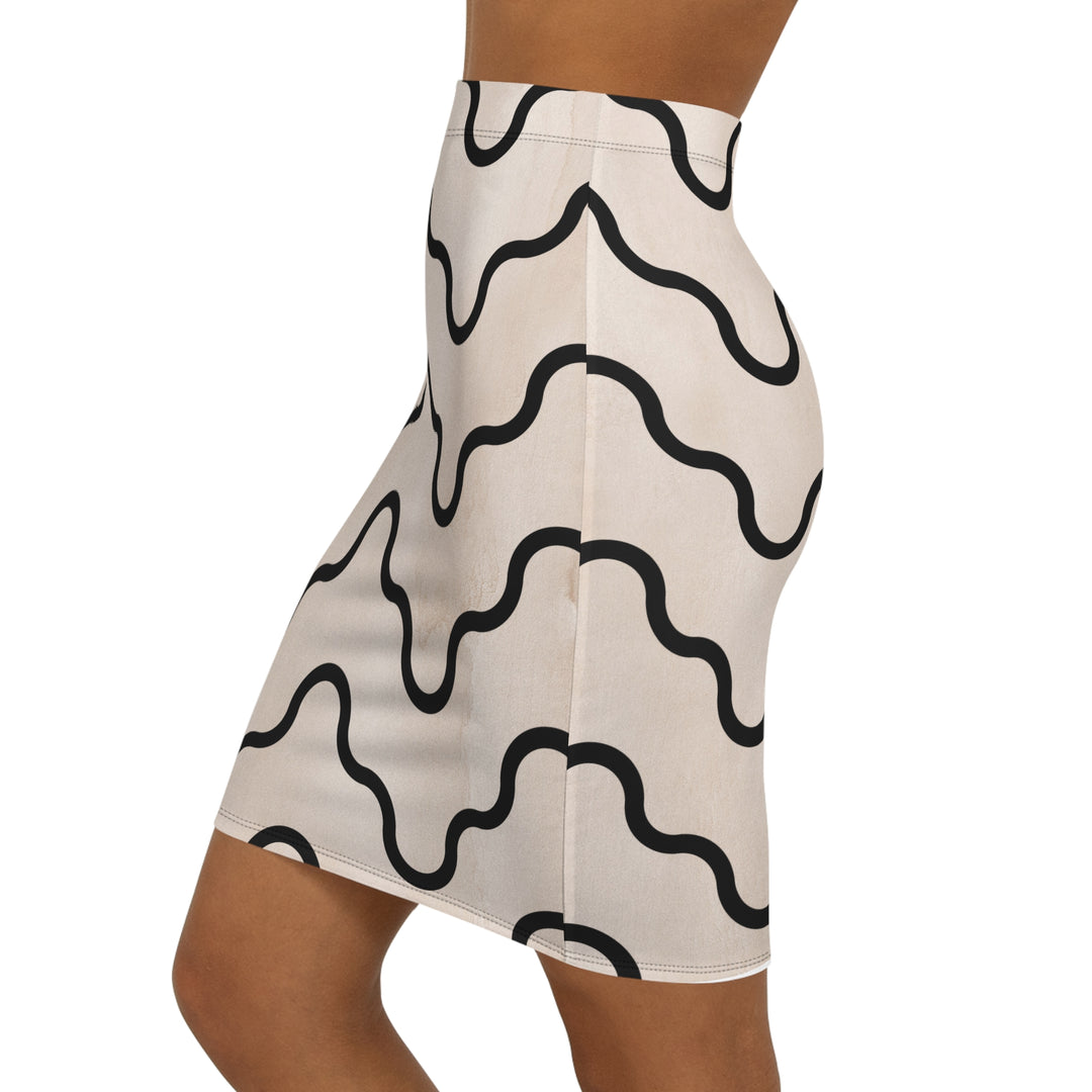 Curly Mid-Waist Pencil Skirt | Solenriz - Rizzlly