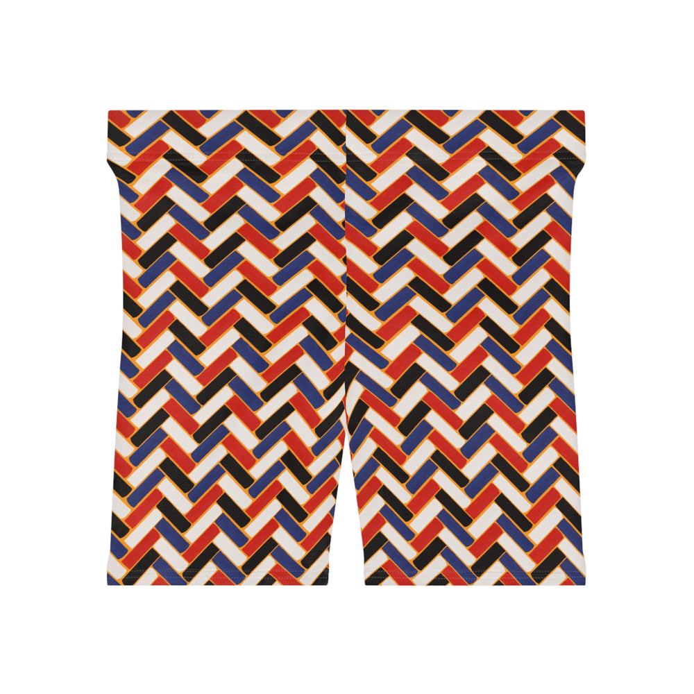 Zig Zag Colorful Biker Shorts | Solenriz - Rizzlly