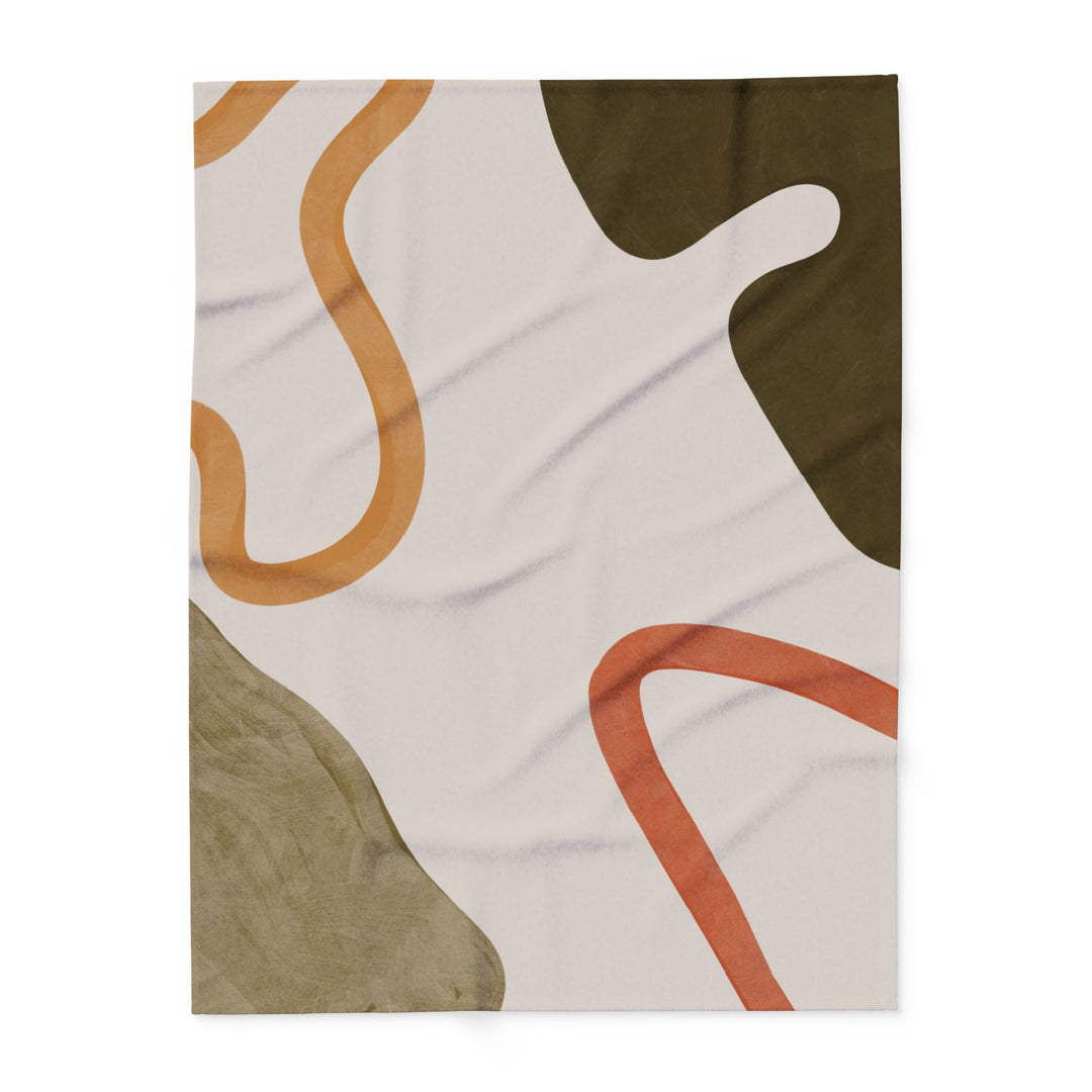 Modern Abstract Fleece Blanket | Solenriz - Rizzlly
