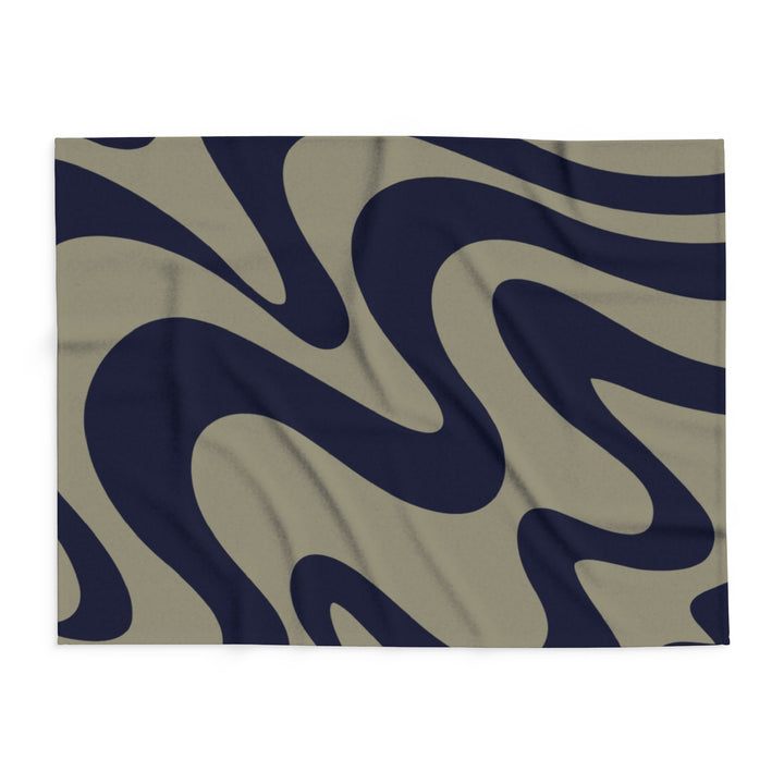 Abstract Wave Arctic Fleece Blanket | Solenriz - Rizzlly