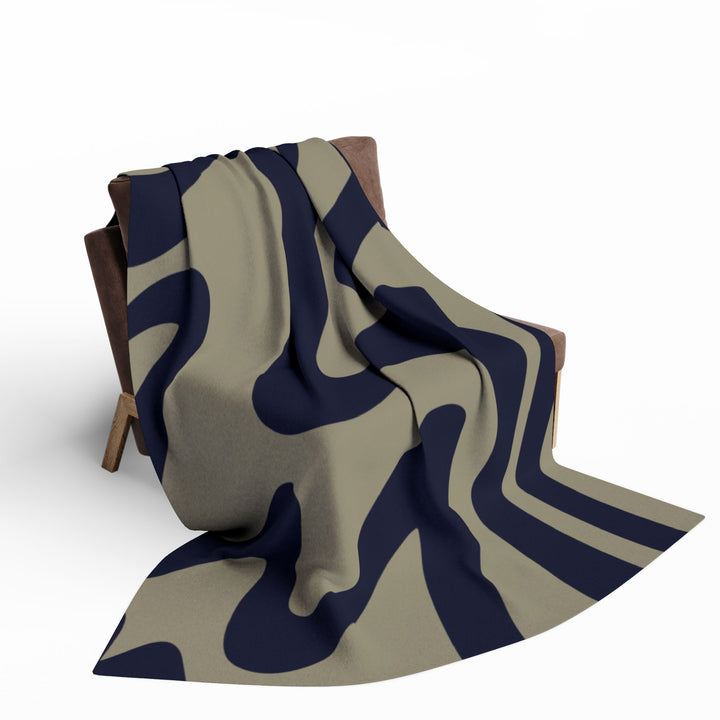 Abstract Wave Arctic Fleece Blanket | Solenriz - Rizzlly