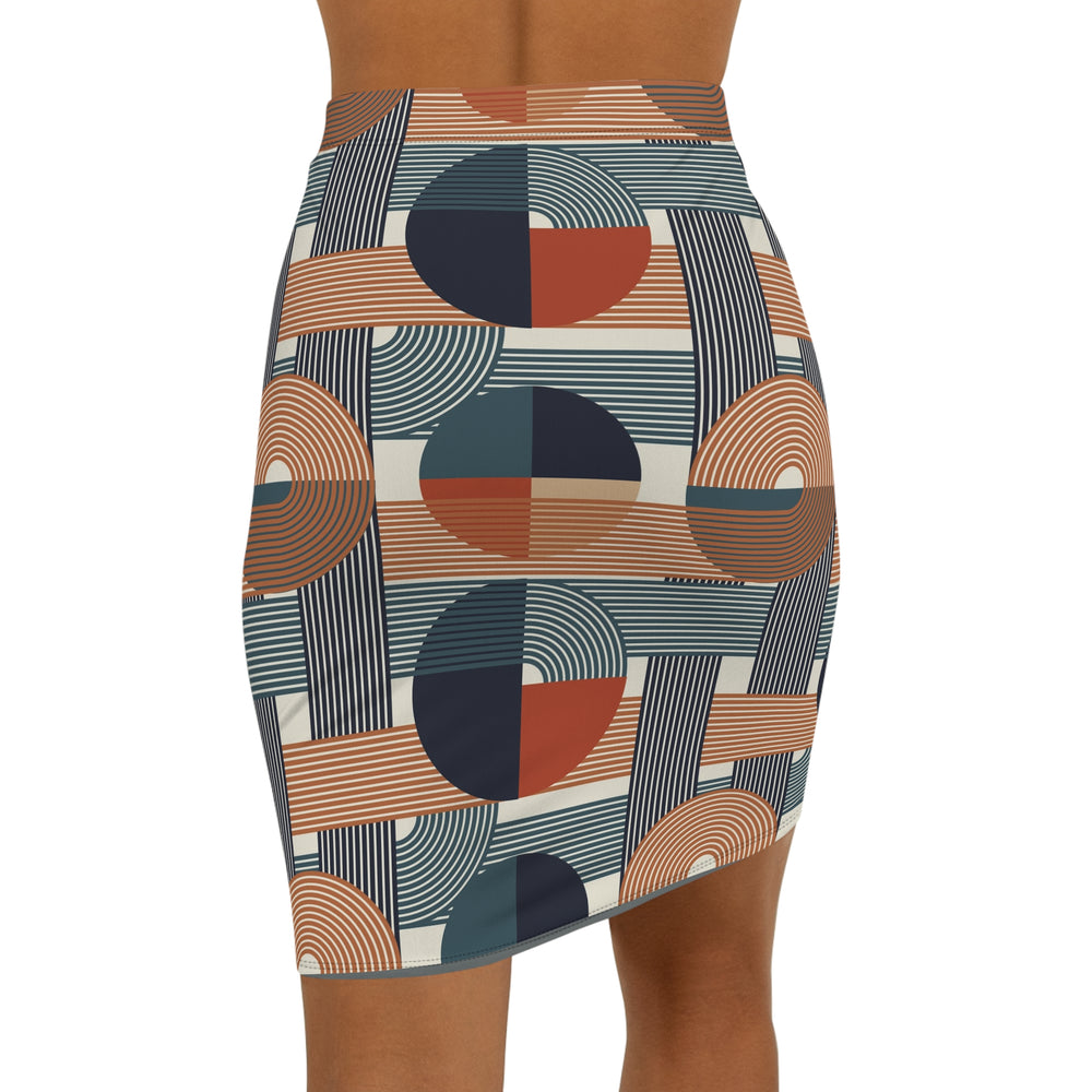 Abstract Geometric Pencil Skirt | Solenriz - Rizzlly