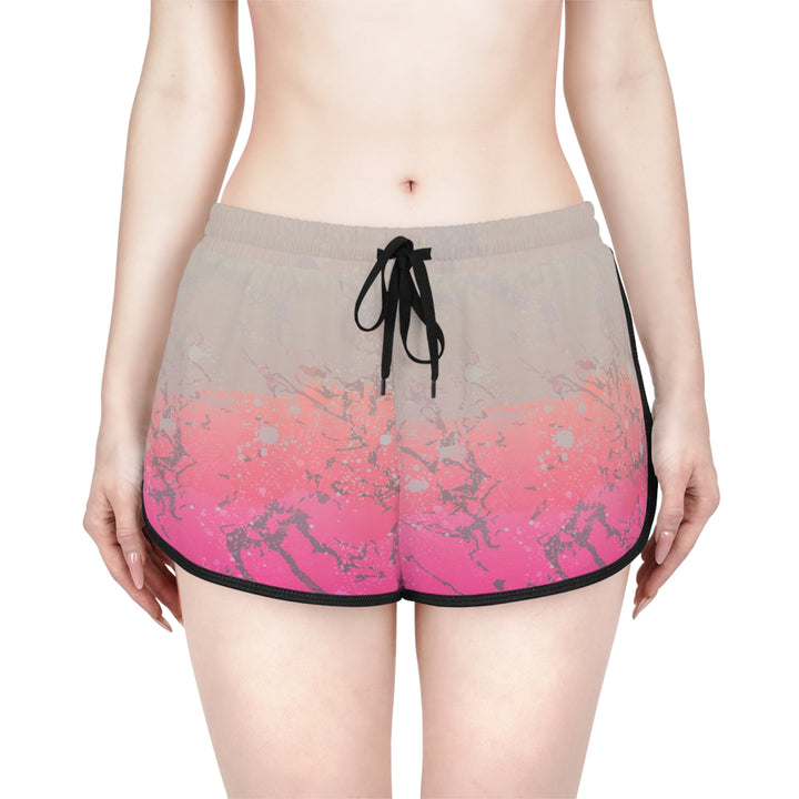 Mirage Grey Pink Relaxed Shorts | Solenriz - Rizzlly