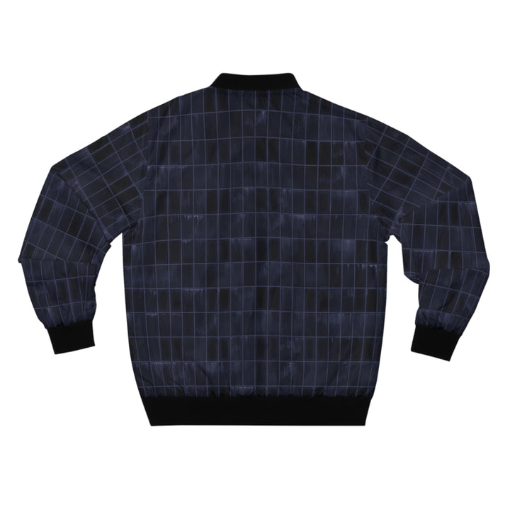 Midnight Grid Men's Bomber Jacket | Solenriz - Rizzlly