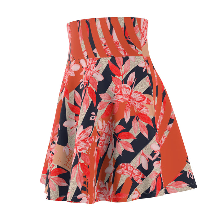 Vibrant Floral Skater Skirt | Solenriz - Rizzlly