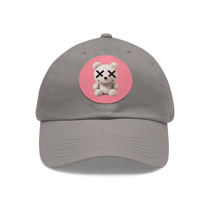 Dad Hat - Teddy Bear Leather Patch Embroidered Cap - Rizzlly
