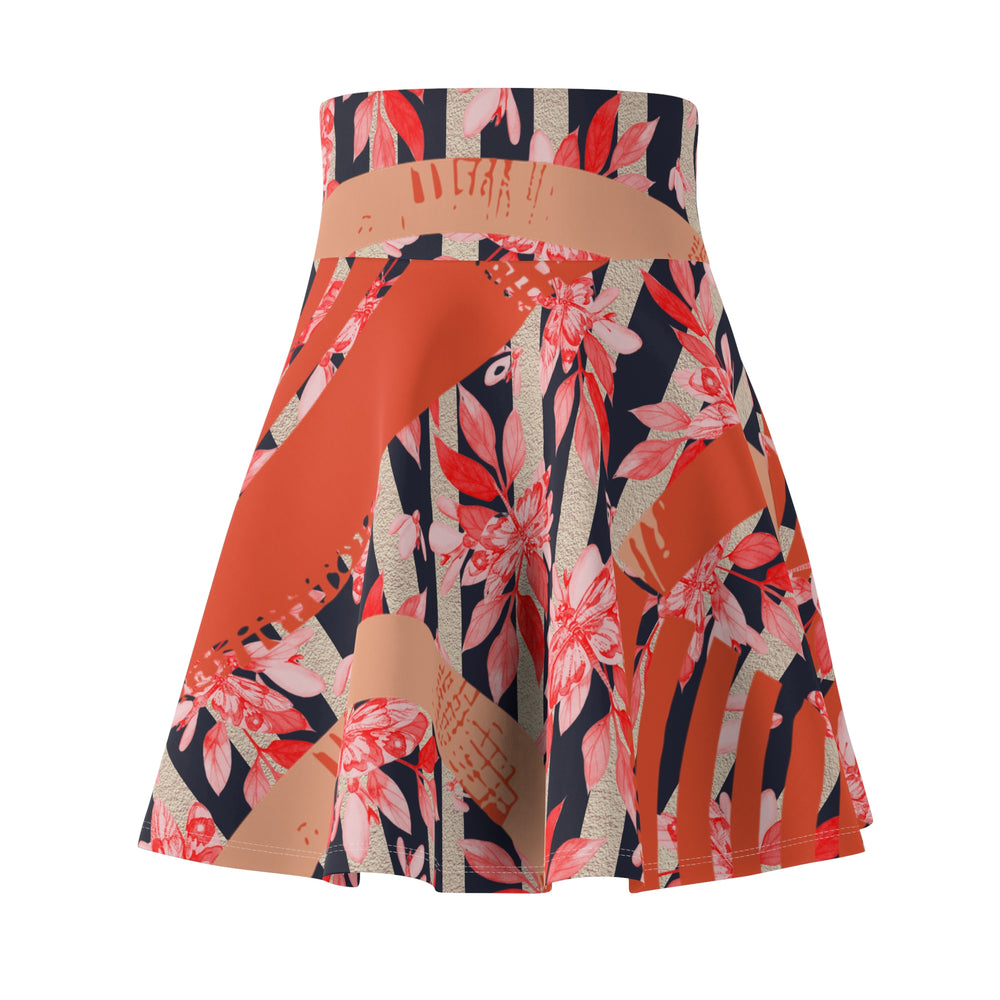 Vibrant Floral Skater Skirt | Solenriz - Rizzlly