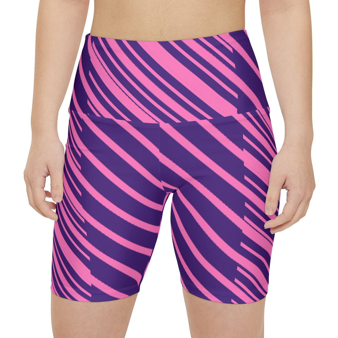 Vibrant Striped Workout Shorts | Solenriz - Rizzlly