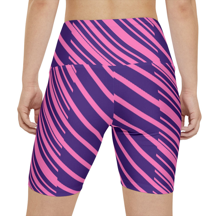 Vibrant Striped Workout Shorts | Solenriz - Rizzlly