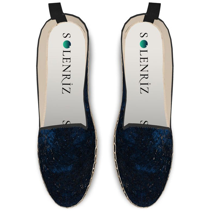 Blue & Green Print Low-Top Sneakers | Solenriz