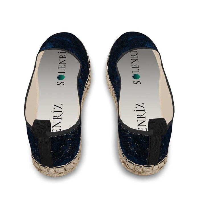 Blue & Green Print Low-Top Sneakers | Solenriz