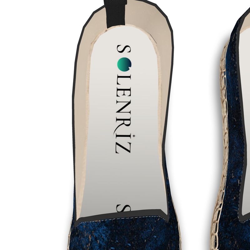 Blue & Green Print Low-Top Sneakers | Solenriz