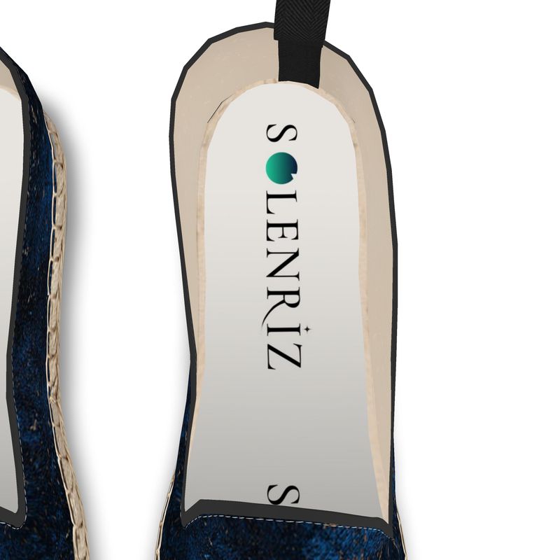 Blue & Green Print Low-Top Sneakers | Solenriz