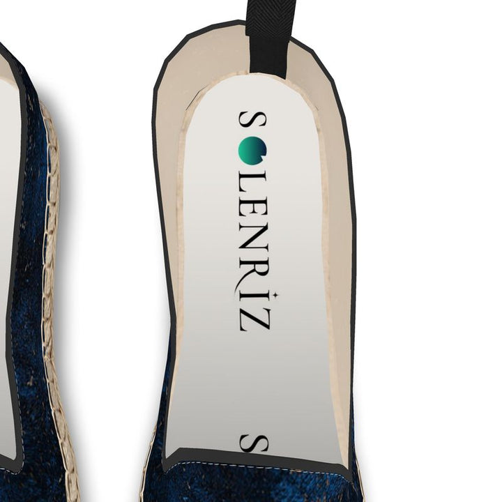 Blue & Green Print Low-Top Sneakers | Solenriz