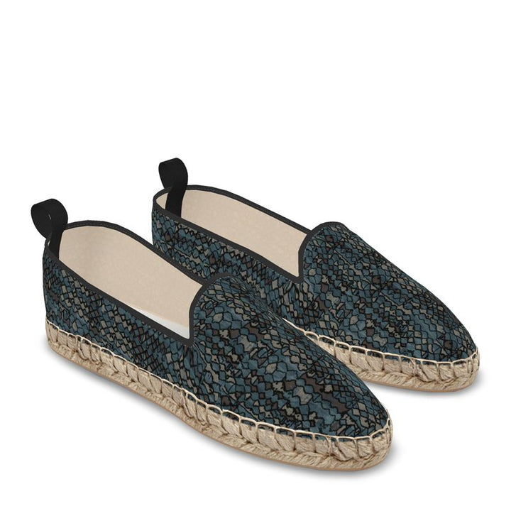 Rizzlly Green Mosaic Loafer Espadrilles