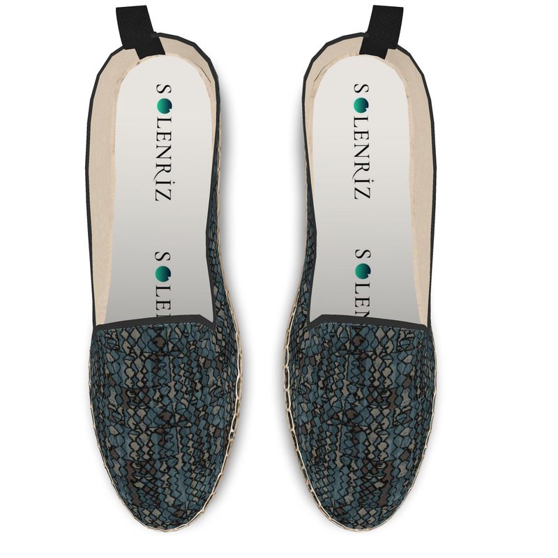 Rizzlly Green Mosaic Loafer Espadrilles
