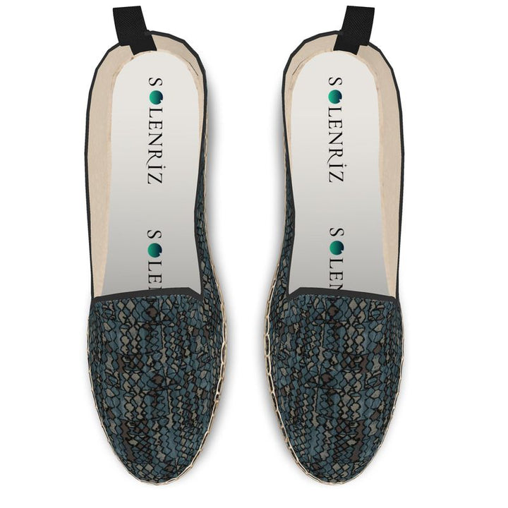 Rizzlly Green Mosaic Loafer Espadrilles