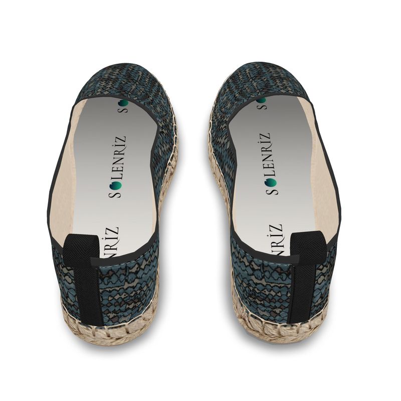 Rizzlly Green Mosaic Loafer Espadrilles