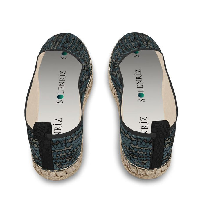 Rizzlly Green Mosaic Loafer Espadrilles