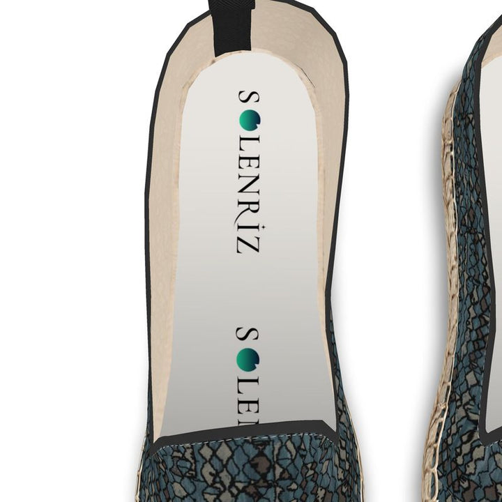 Rizzlly Green Mosaic Loafer Espadrilles