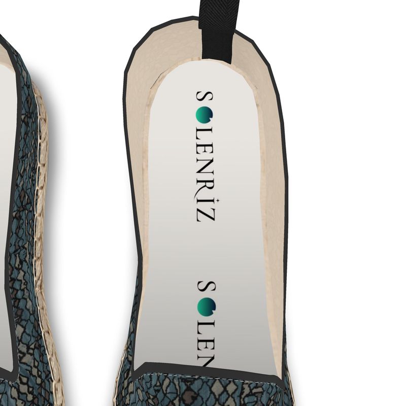 Rizzlly Green Mosaic Loafer Espadrilles