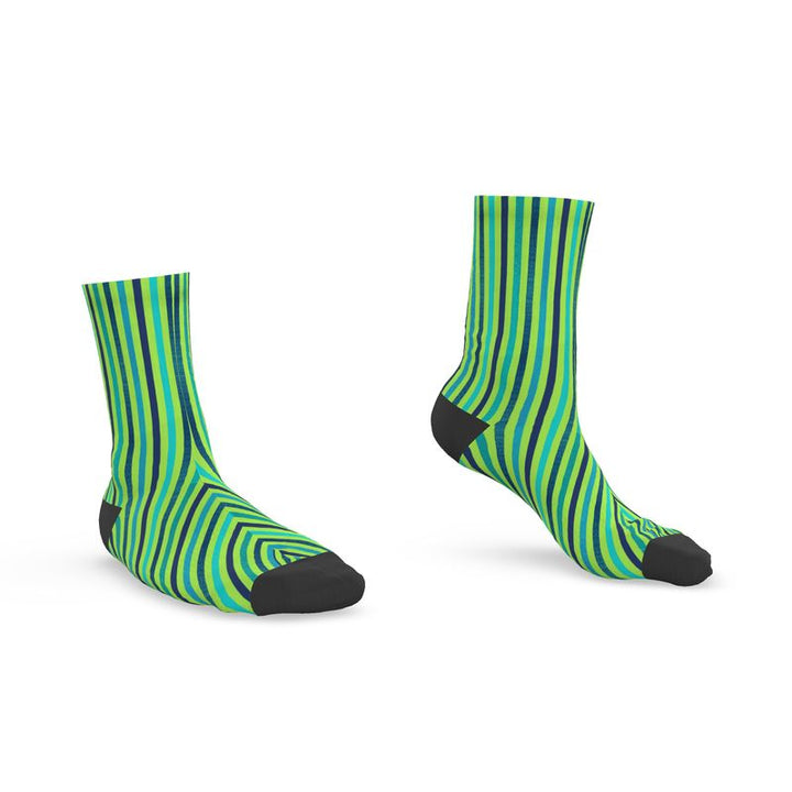 Green Striped Socks | Solenriz - Rizzlly