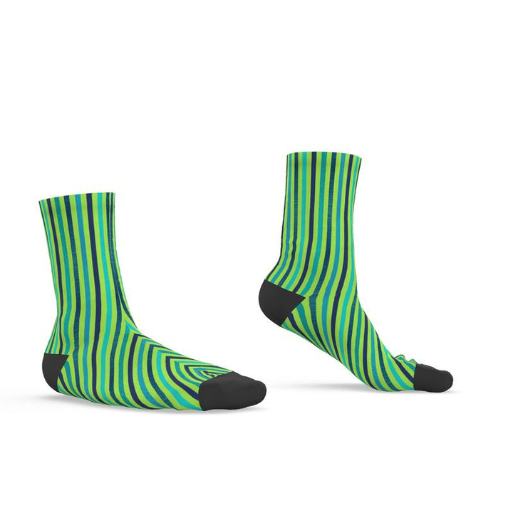 Green Striped Socks | Solenriz - Rizzlly