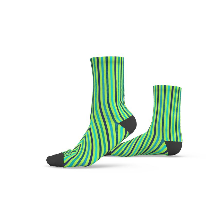 Green Striped Socks | Solenriz - Rizzlly