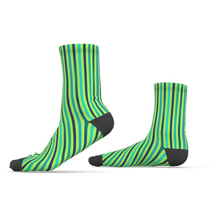Green Striped Socks | Solenriz - Rizzlly