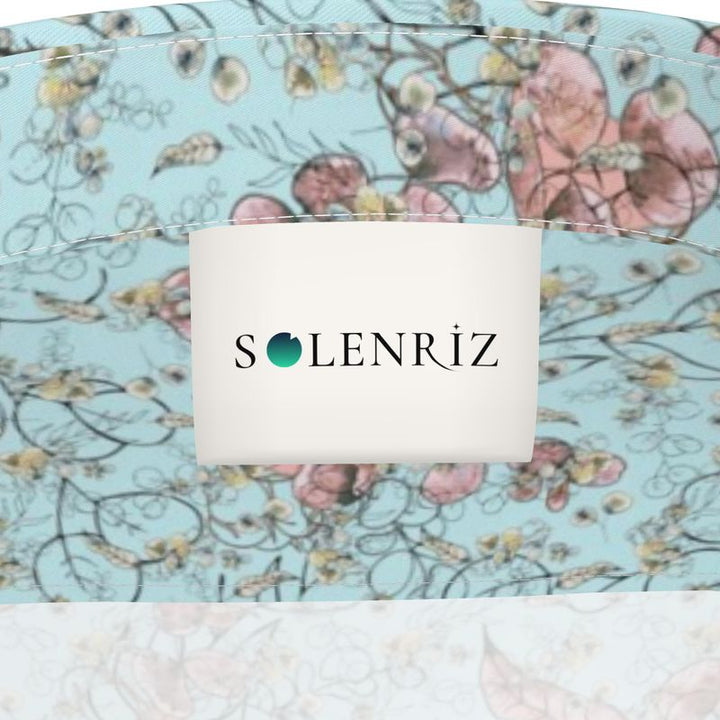 Men’s Aqua & Blush Floral Short-Sleeve Shirt | Solenriz - Rizzlly