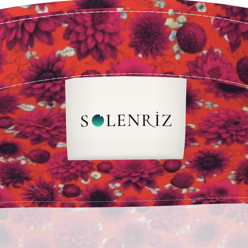 Men’s Red & Orange Floral Short-Sleeve Shirt | Solenriz - Rizzlly