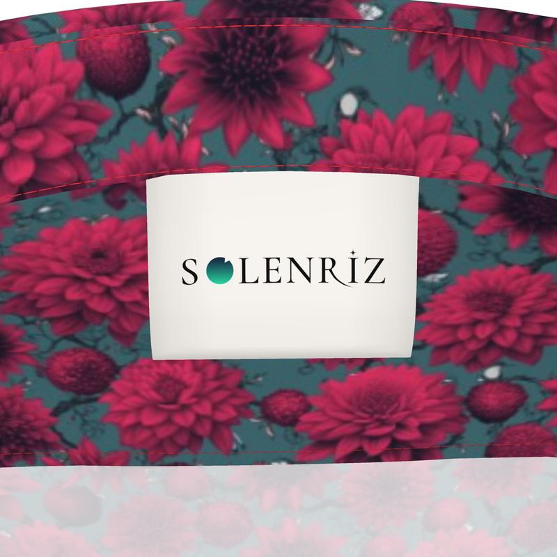 Men’s Charcoal & Red Blossom Short-Sleeve Shirt | Solenriz - Rizzlly