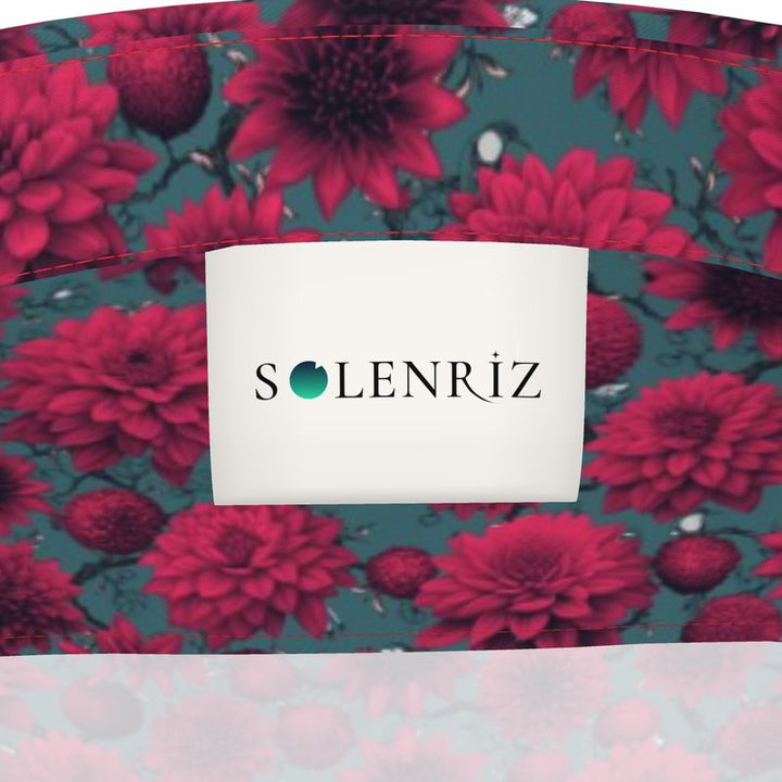 Men’s Charcoal & Red Blossom Short-Sleeve Shirt | Solenriz - Rizzlly