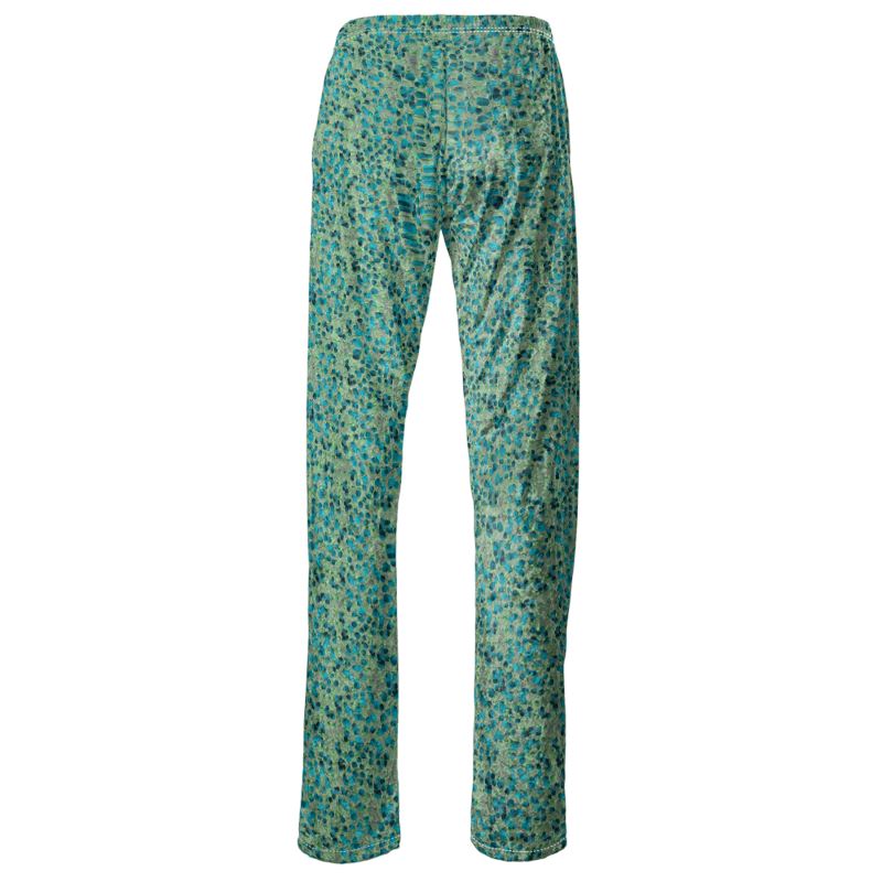 Green Floral Trousers Lounge Wear | Solenriz - Rizzlly