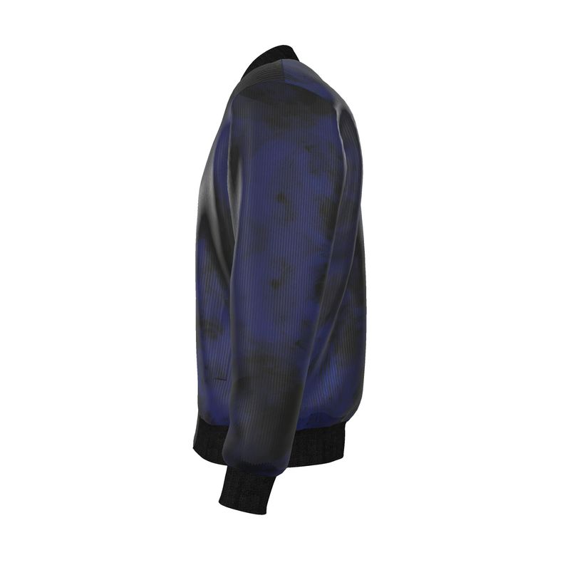 Midnight Eclipse Reversible Silk Bomber Jacket - Rizzlly