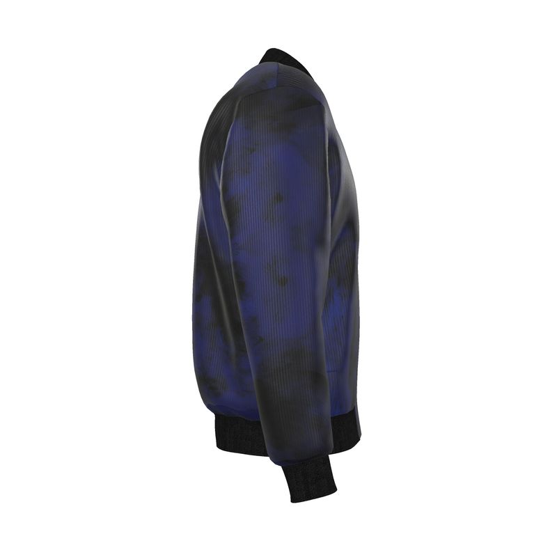 Midnight Eclipse Reversible Silk Bomber Jacket - Rizzlly