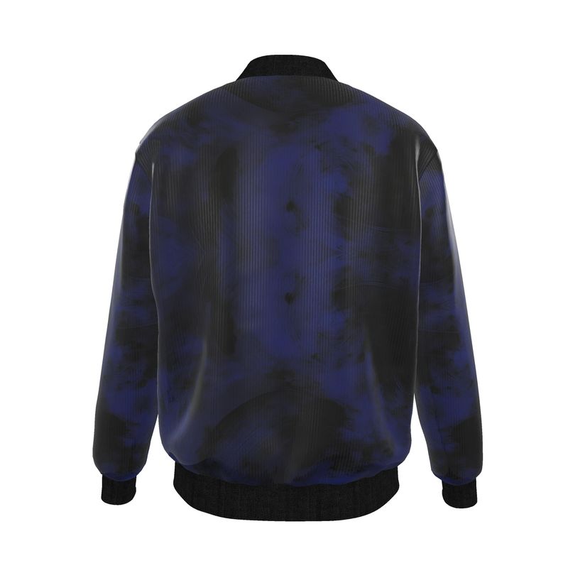 Midnight Eclipse Reversible Silk Bomber Jacket - Rizzlly