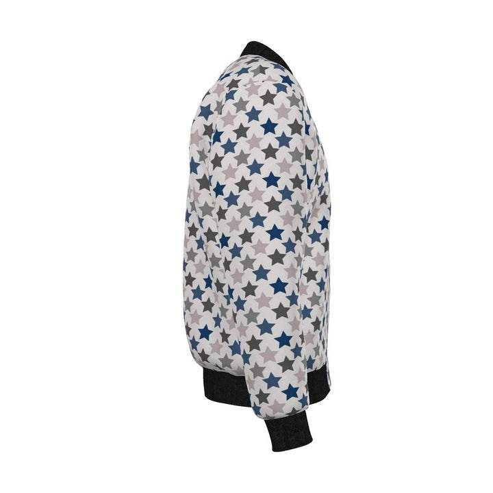 Midnight Eclipse Reversible Silk Bomber Jacket - Rizzlly