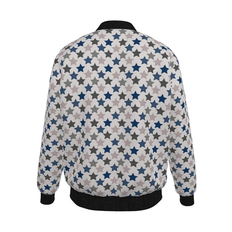 Midnight Eclipse Reversible Silk Bomber Jacket - Rizzlly